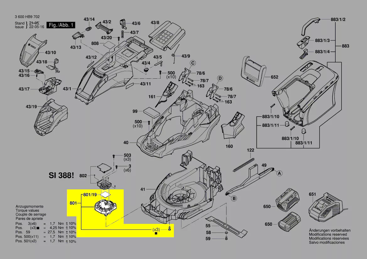 Moteur réf. 1 607 000 EF7 Bosch